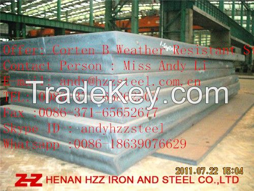 Corten A , Corten B Weather Resistant Steel Plate