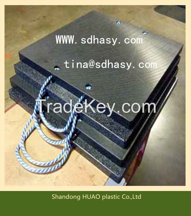 High hardness engineering plastic crane outrigger pad /truck cranes outrigger pad /wholesale plastic pad from China factory