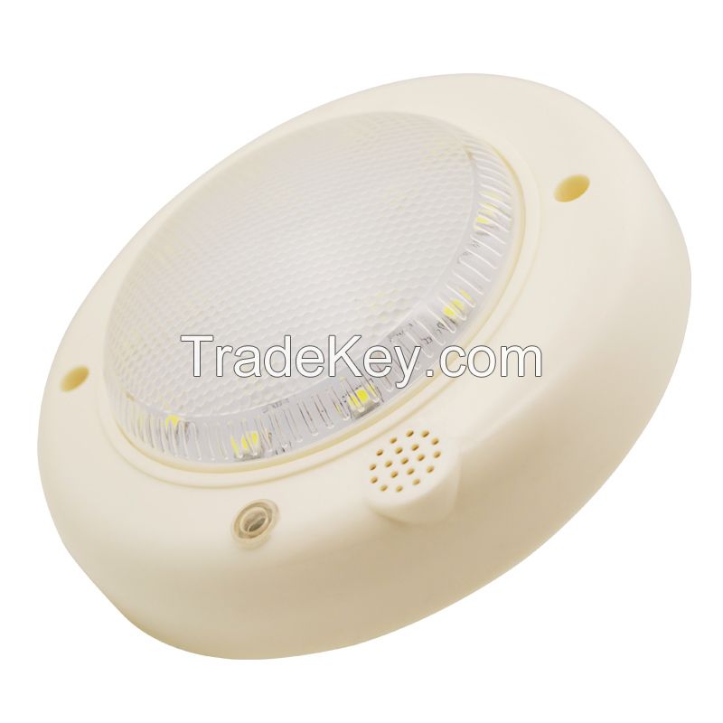 UFO 5W SMD5050 CE global screwed LED sound activated delay lights sound&light control sensor bulbs hallway stairs