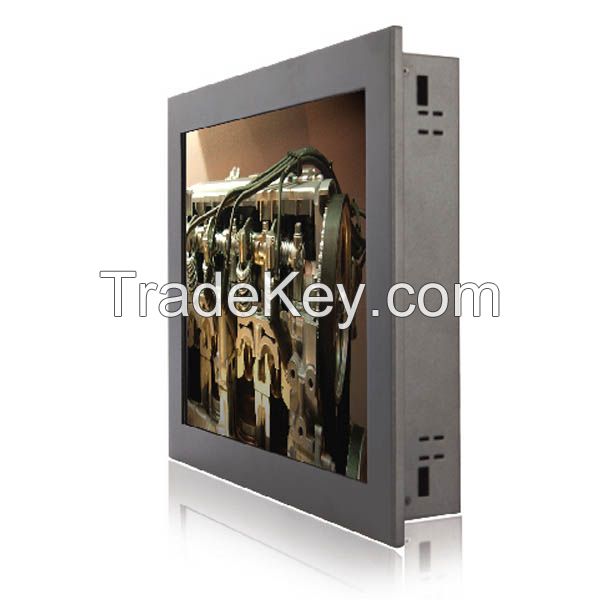 Panel Mount Resistive Touch Monitor/ Clear Resolution/ High Response/ RGB, DVI