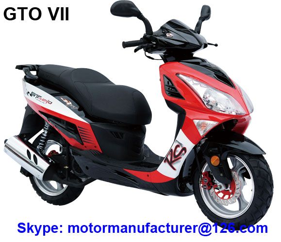 GTO VII Scooter JNEN Motor Popular Design 2016 Model Gasoline Scooter 50CC/150CC CDI/EFI EEC/EPA 