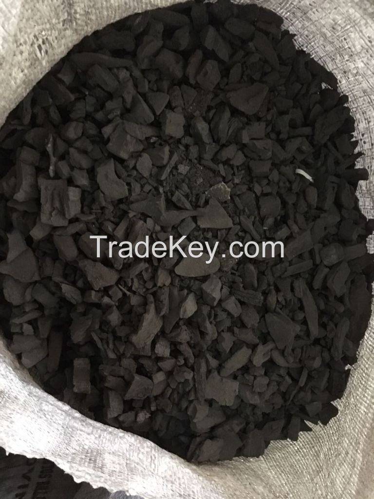 Fine charcoal and ash for briquette production high quality all natural 