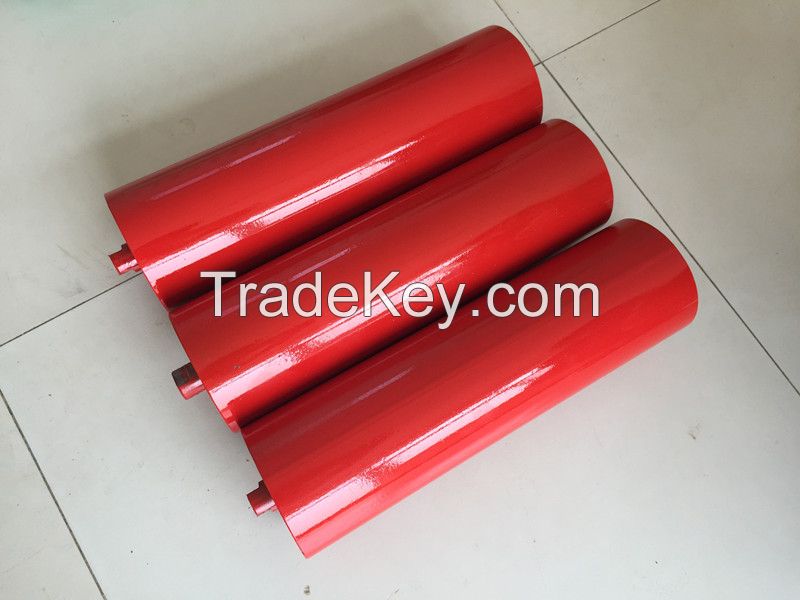 Conveyor 3 Roll Steel Pipe Trough Roller For Chemical and Fertilizer I