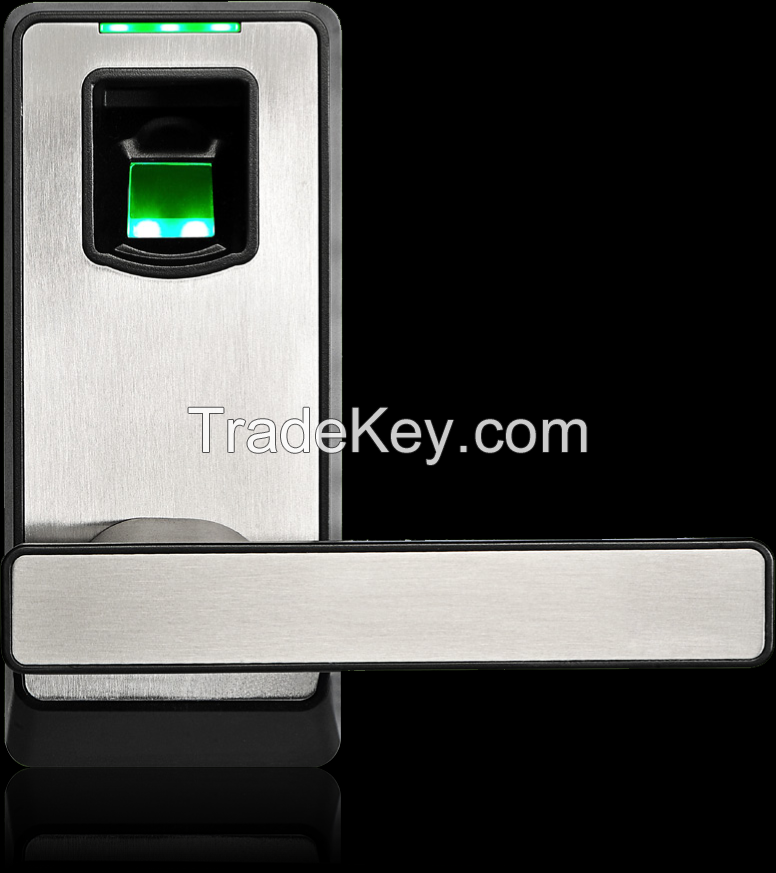 Electronic smart entry Keyless handle biometric fingerprint door lock