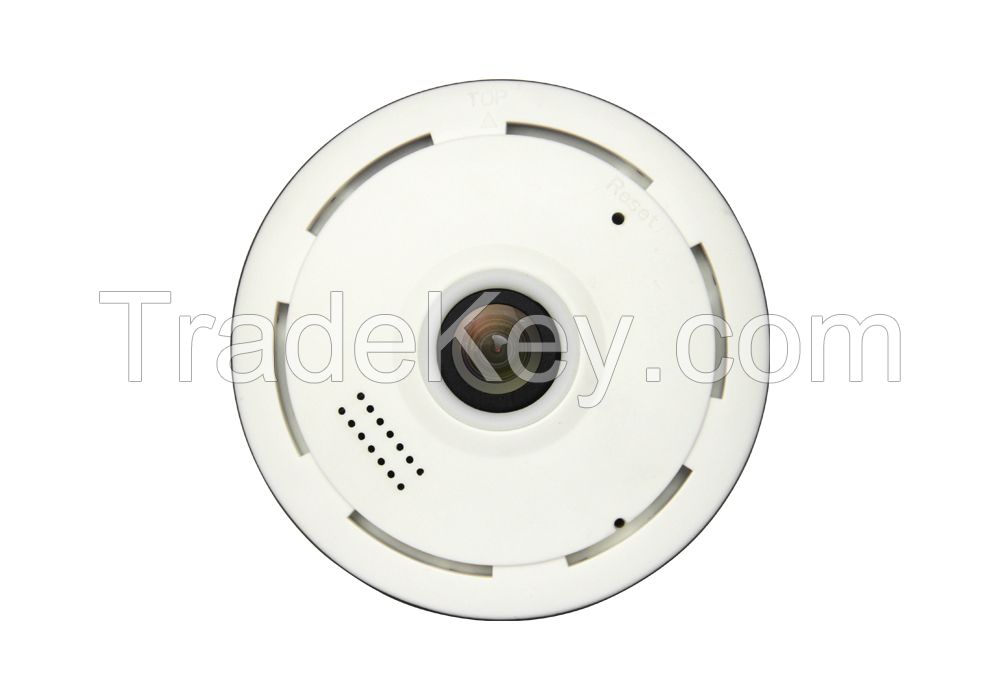 New Arrival H.264 Rotation PTZ IP VR camera 360 degree fisheye with Electronic zoom function