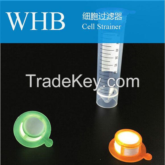 High Quality Laboratory Sterile 40um, 70um, 100um Plastic Cell Strainers