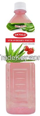 Okyalo: Aloe Strawberry Drink in1.5L Bottle, Okeyfood