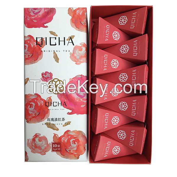 skin beauty care Rose black for detox sliming triangle tea bags 