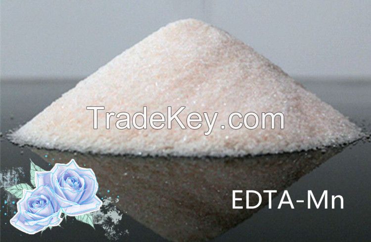 Light Pink Crystal Powder Chelated Trace Elements EDTA Mn 13% Fertilizer