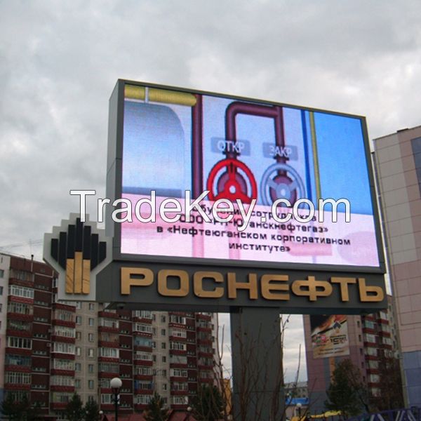 P10 Advertising LED Signs LED Display Screen Outdoor Fixed Installation 