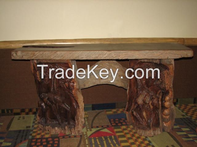 Big Five African Carved Furniture