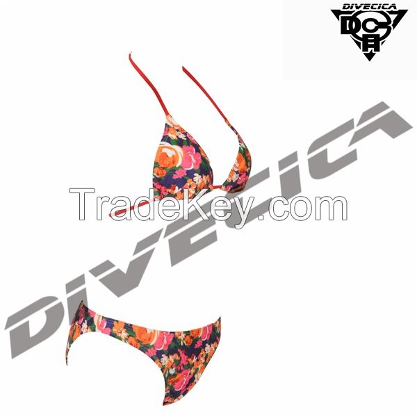 Fasional and Colorful Pattern Bikini Design Swimwear