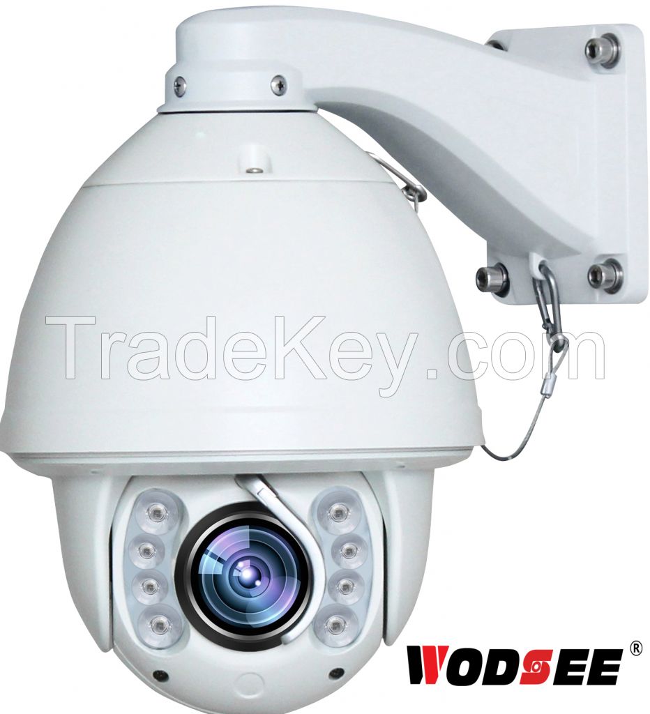 Long Distance Auto Tracking 2.0mp Outdoor IR 1080p Full High Speed Dome 20x Optical Zoom PTZ IP Camera