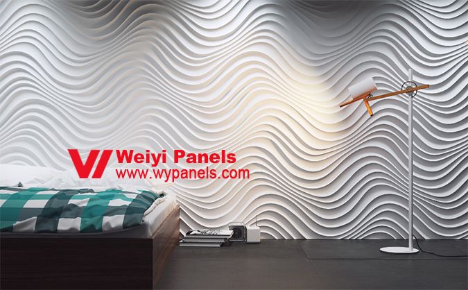 Decorative 3D Wall Panels-3D Wave Wall Panels WY-211