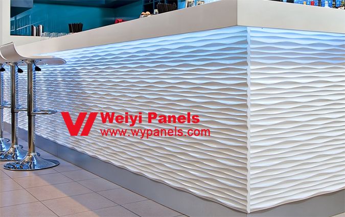 Decorative 3D Wall Panels-3D Wave Wall Panels WY-211