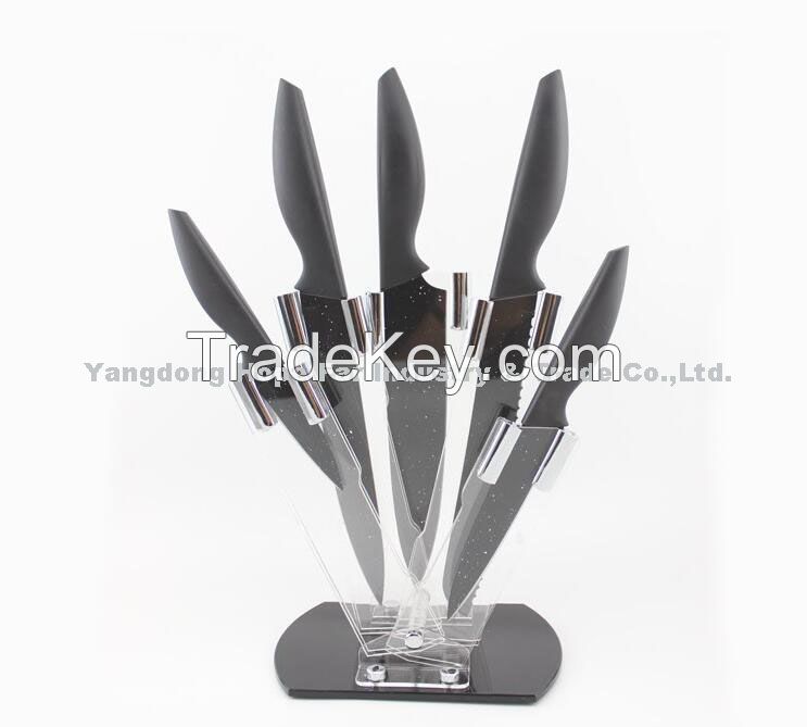 stainless steel non-stick knife set