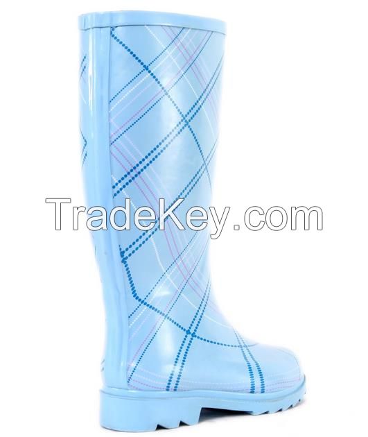 Fashion ladies rubber rain boots