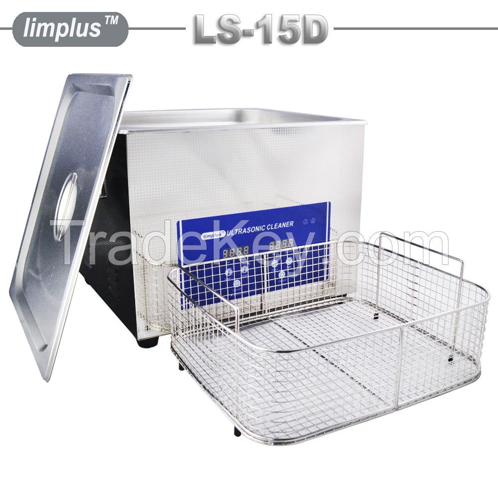 Limplus 15liter Car Carb Ultrasonic cleaner for degrease 360W ultrasonic power
