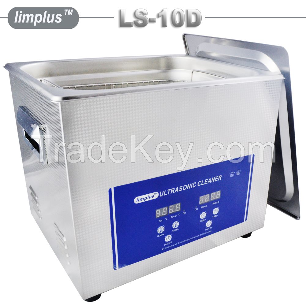 Limplus 10liter commercial garage parts ultrasonic cleaner 40kHz