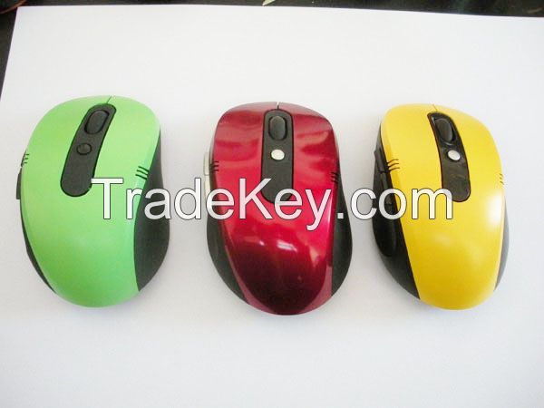Wireless Ergonomic Mouse 2.4 GHZ Optical  Mouse with DPI Switch