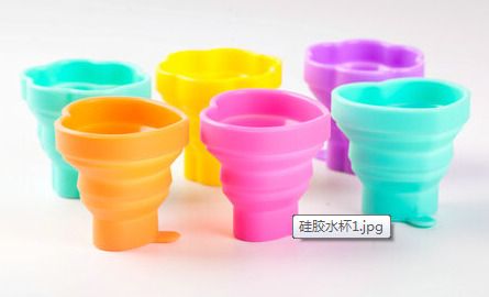 Promotion Gifts Silicone Mug Collapsible Silicone Cup Silicone Rubber Drinking Cup Foldable Cup for Travelling