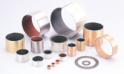 Steel bronze powder with PTFE/Pb dry bearing