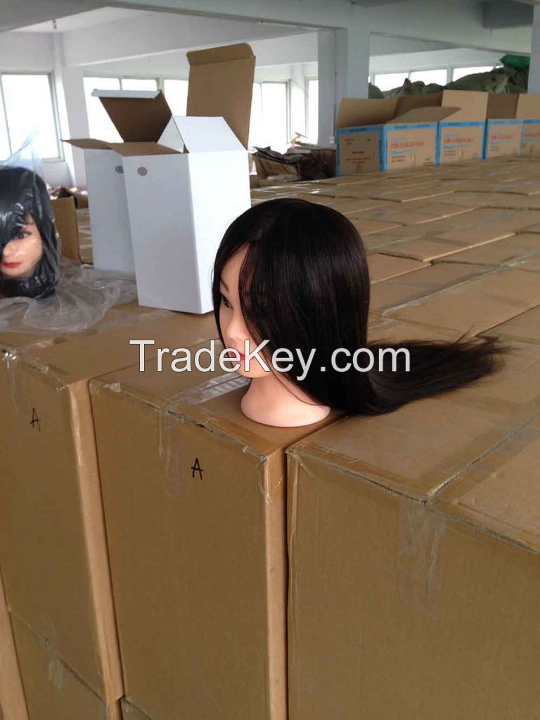 Mannequin Training Head, Human Hair or Synthetic Hair, Factory Supply