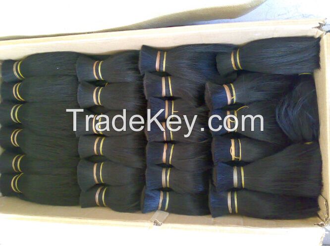 Straight Hair extension Bulk Hair Virgin Remy Human Hair Factory