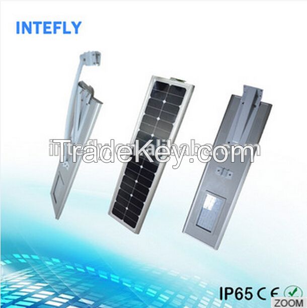 Hot selling all in one solar street light with mobile APP via bluetooth from Intefly shenzhen China