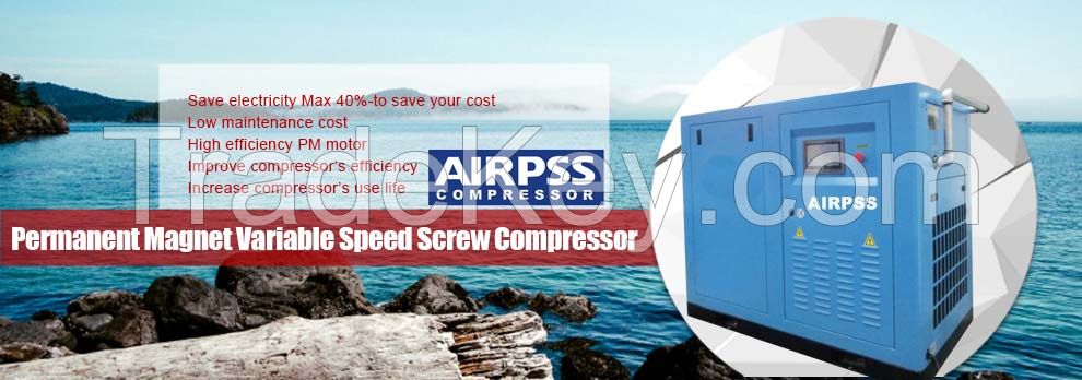  Airpss Rotary  screw type air  compressor made in China of 3.6m3/min 