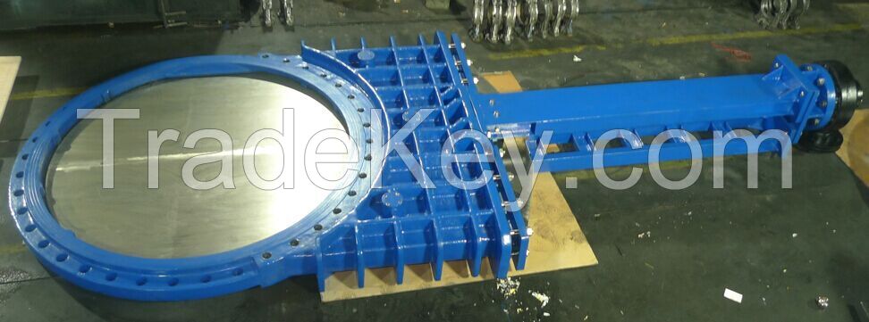 EN/DIN Ductile Iron DN1600 knife gate valve