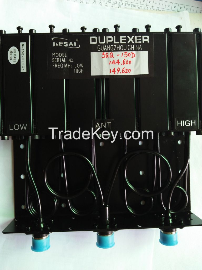 Base Station Repeater Duplexer High Power 50W 6 cavity Duplexer for Mobile Radio FM Transceive