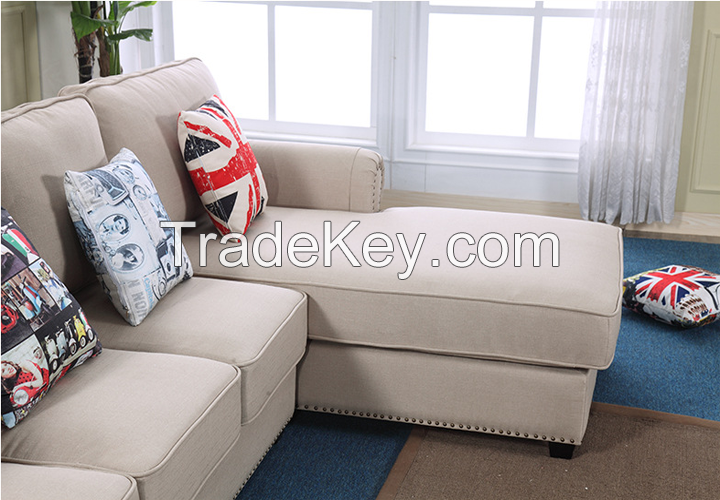 American Style Fabric Sectional Sofa