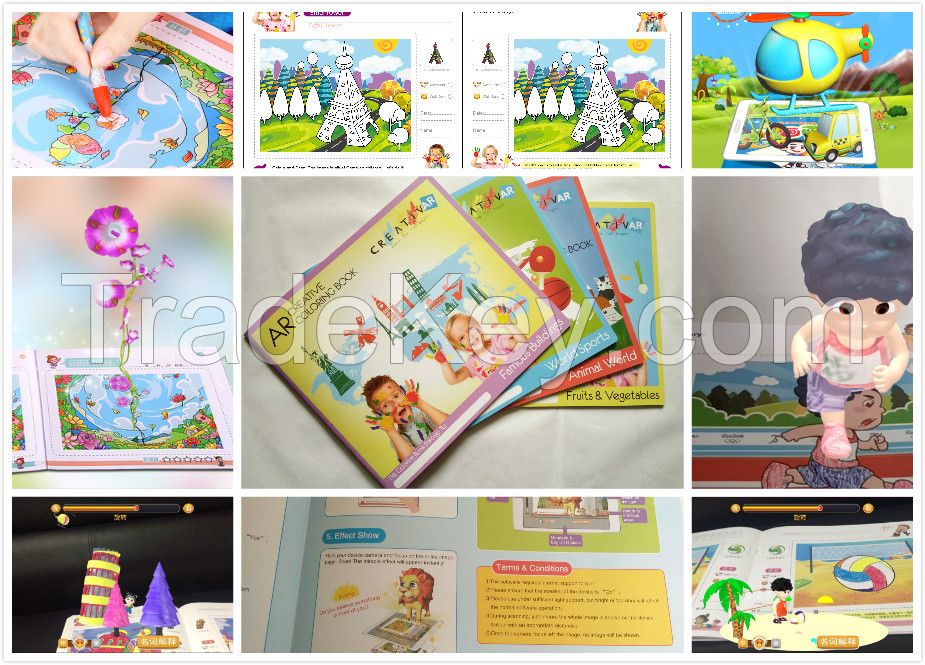 Early Education Toys Voal Magic 3D/4D Books, Children Christmas Gift B