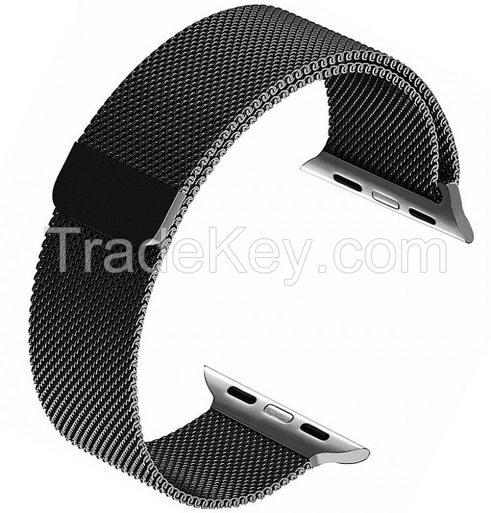 Milanese magnetic mesh loop band stainless steel watch band for Apple watch band Samsung gear S2 S3 Fitbit bracelet