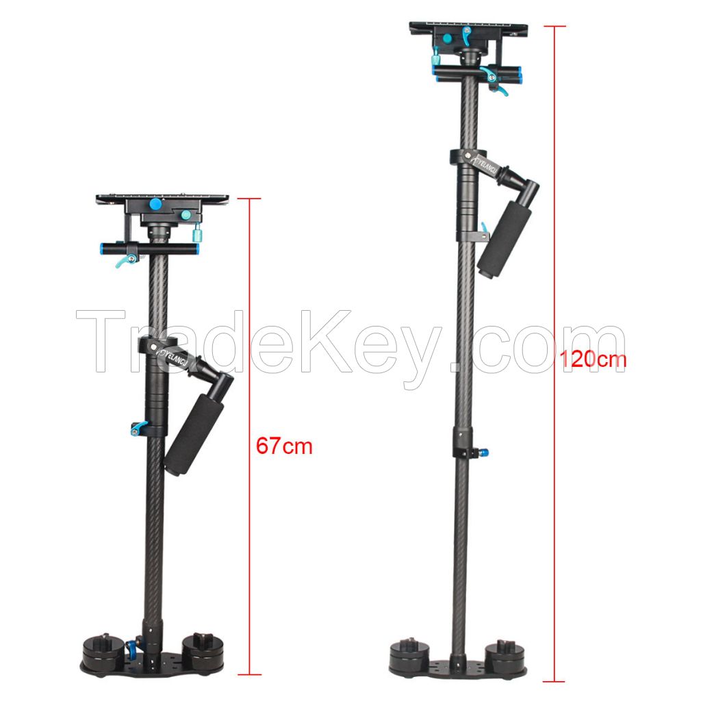 Professional YELANGU Black Carbon Fiber Handheld Camera Stabilizer