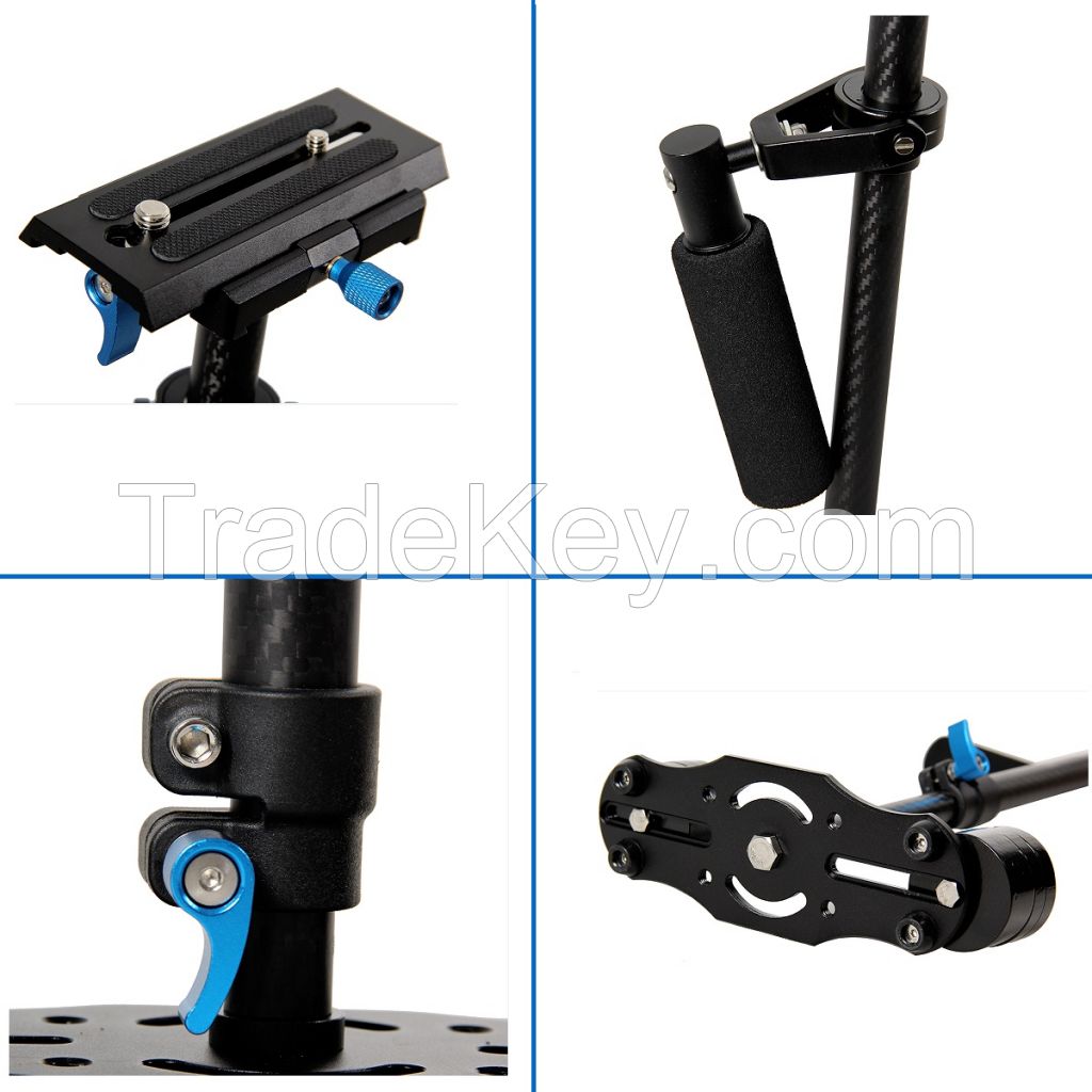 Professional Yelangu S60T Max 60cm Camcorder Stabilizer Steadicam For