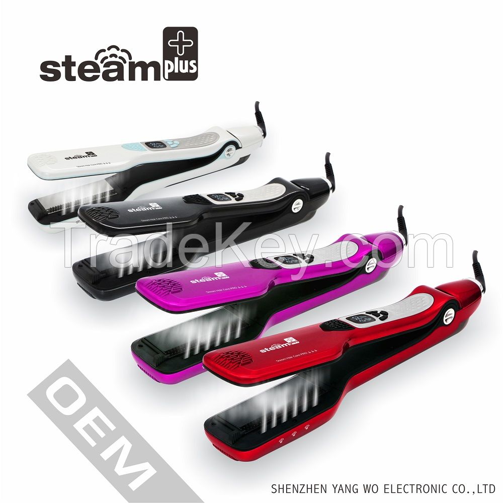 2017 New year gifts bella fast steam  pod  hair straightener brush   f