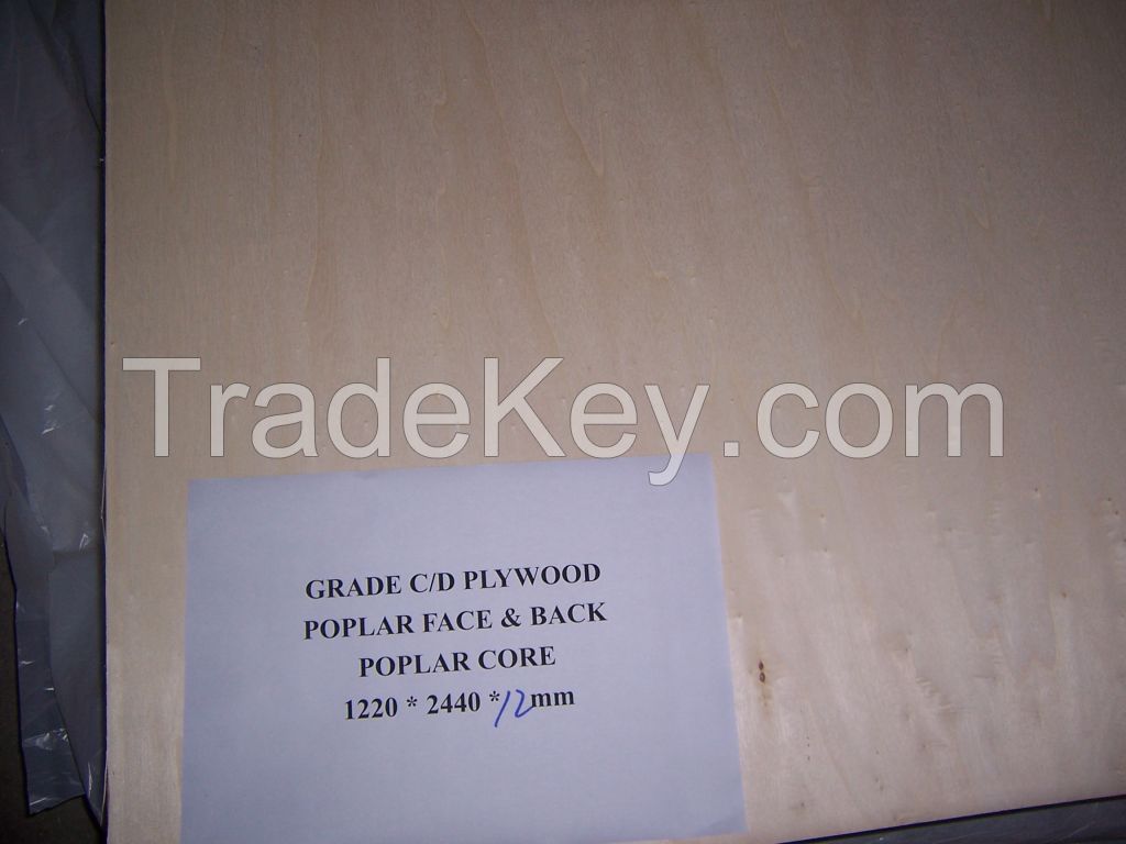 Factory wholesale poplar commercial plywood with best price