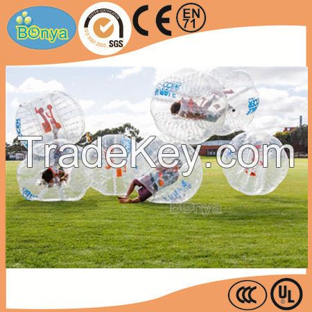 Newly customized bubble football bumper