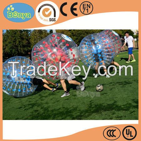 Newly customized bubble football bumper