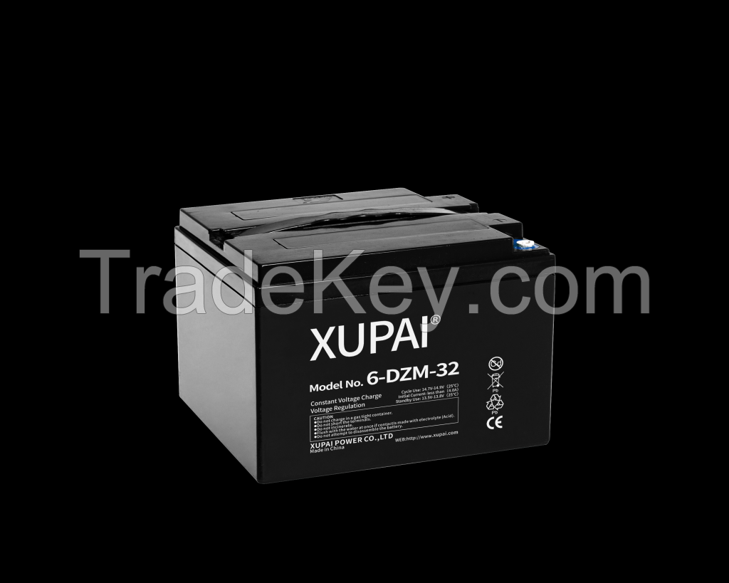 12v 32ah maintenance-free lead acid battery pack for electric bike