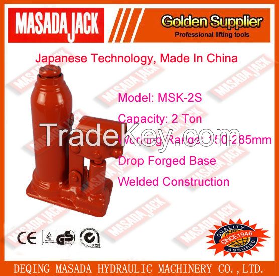 2 Ton Welded Construction Hydraulic Bottle Jack, Car Jack, Lifting Tools,msk-2s