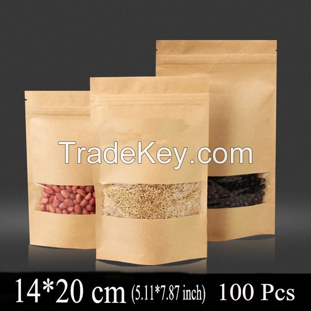 Kraft Paper Bags,waterproof kraft paper bag/kraft paper bag with handle/flat bottom kraft paper bag