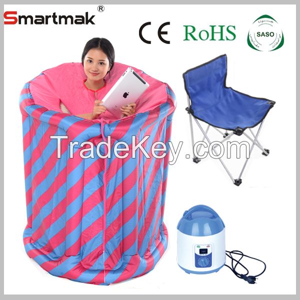 smartmak inflatable portable steam sauna with CE SASO