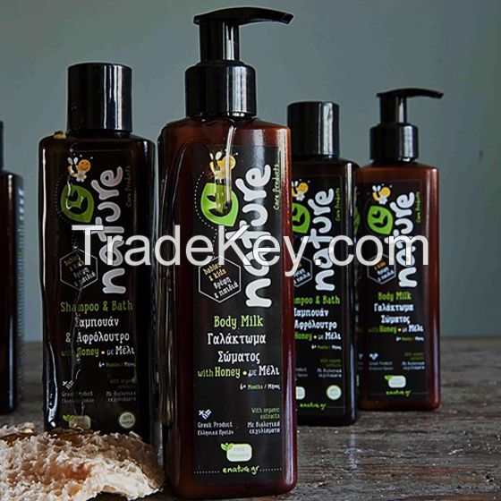 Natural care products with pomegranate or honey organic extracts (Nature Care Products from Greece)
