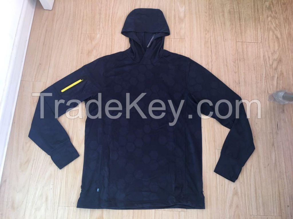 Jaquard Hoody Men Top