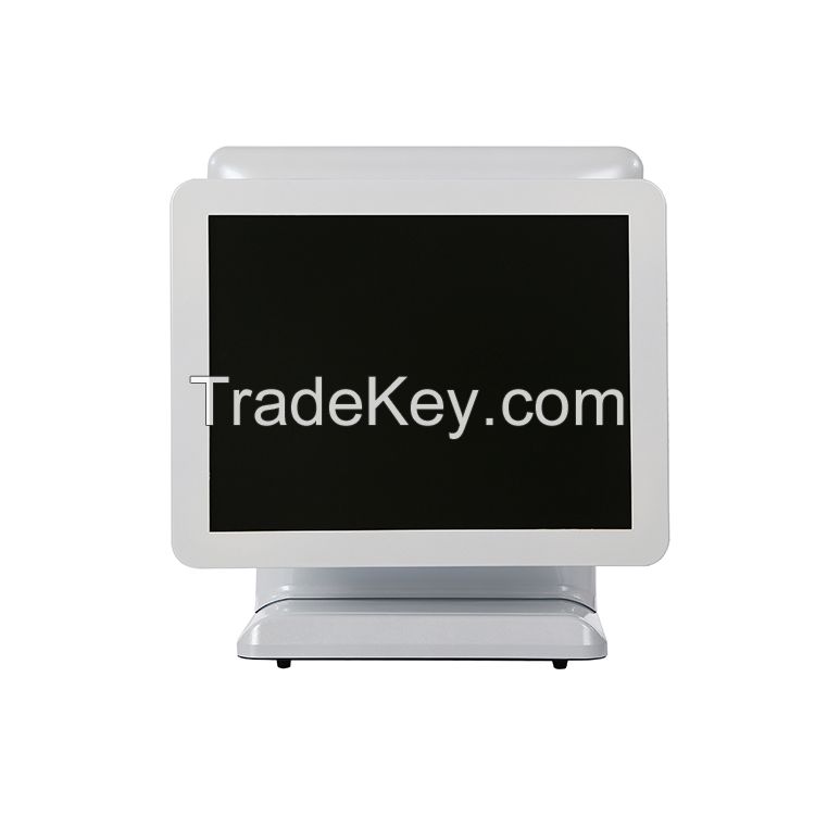 new stock pos terminal cheap 15" 5 wire resistive all in one  touch po