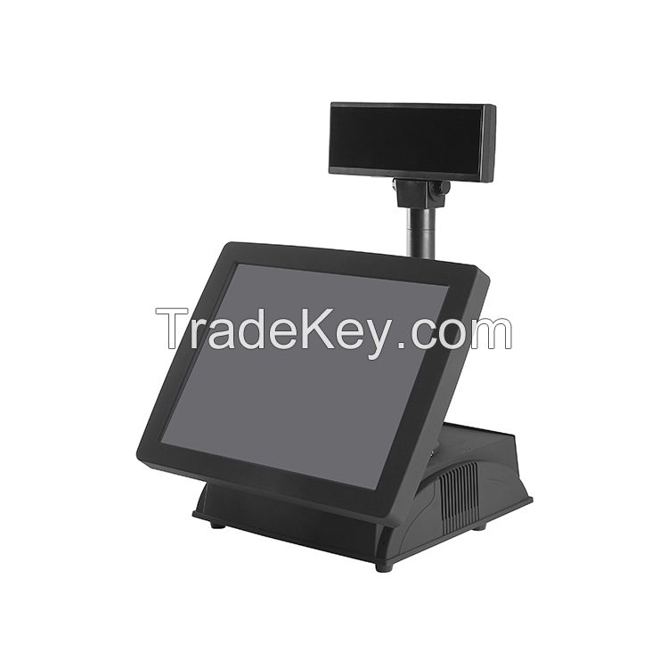 new All In One Touch Screen POS System with Customer Display capacitiv