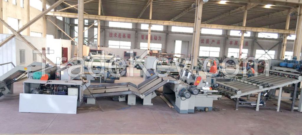 CNC automatic wood log veneer peeling lathe production line with woodworking machinery for making plywood